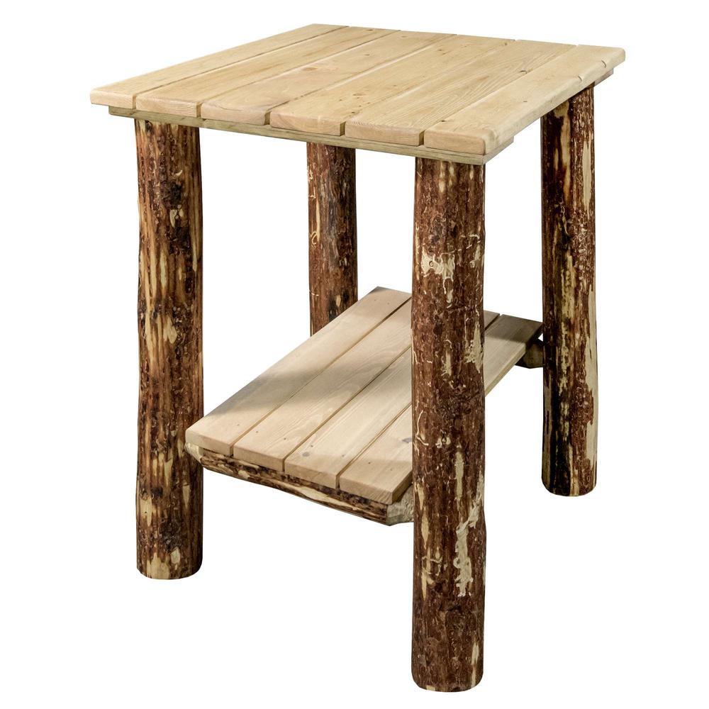 Glacier Country Collection Exterior End Table, Exterior Stain Finish. Picture 4