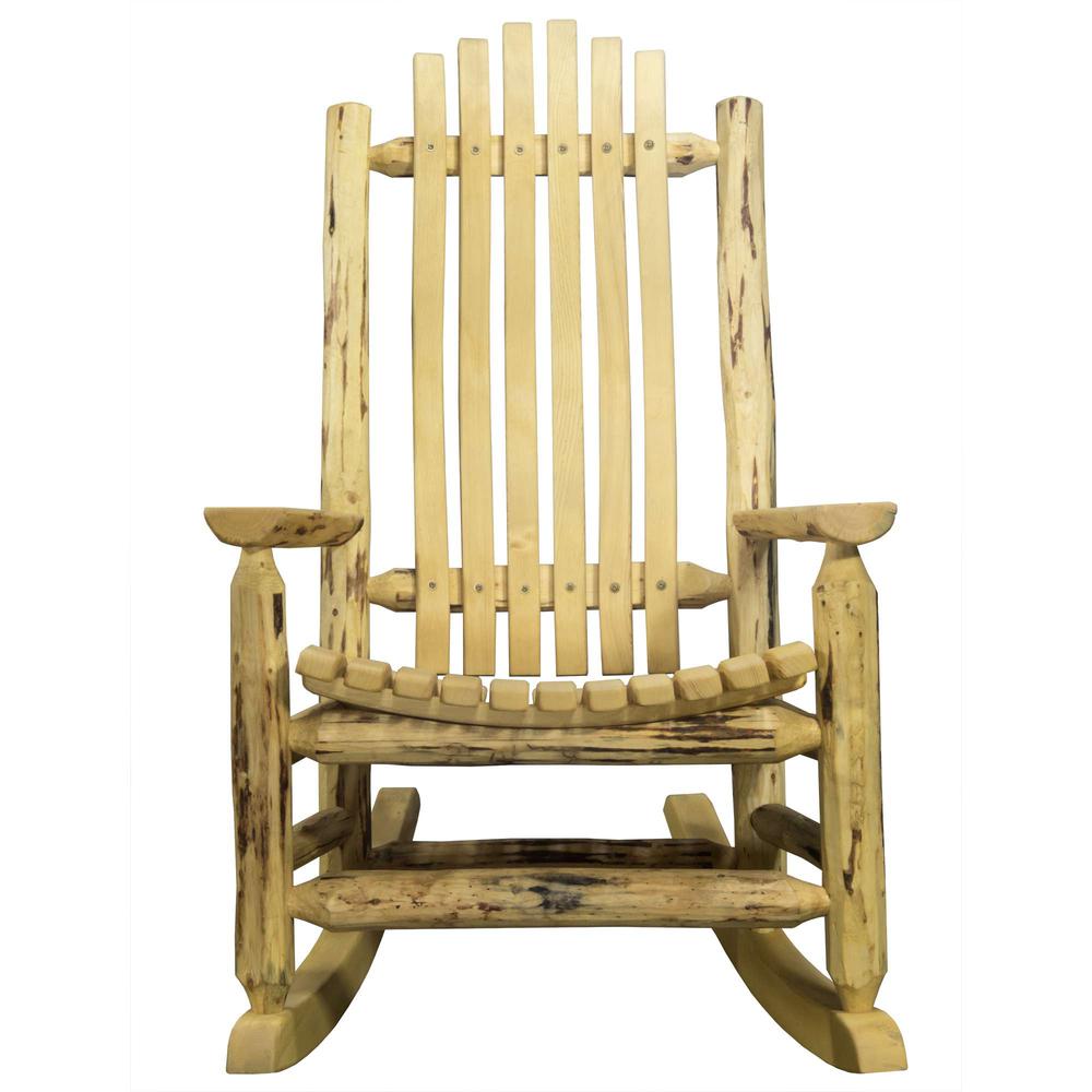 Montana Collection Adult Log Rocker, Exterior Finish. Picture 2
