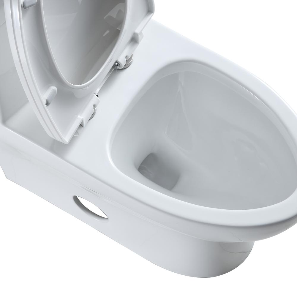 Venezia Dual Flush Elongated One-Piece Toilet (Seat Included). Picture 5