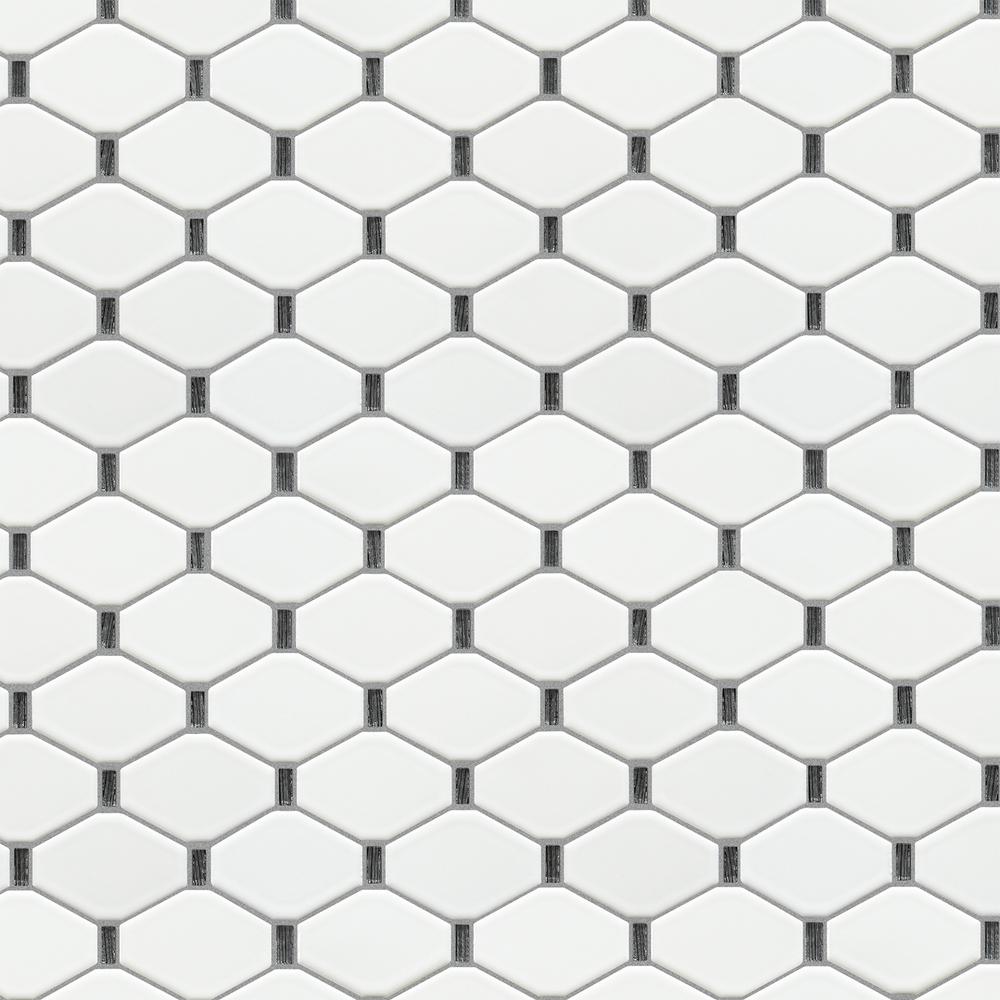 Badajoz  11.5” x 10.94” Honeycomb Glass Mosaic Wall Tile. Picture 4