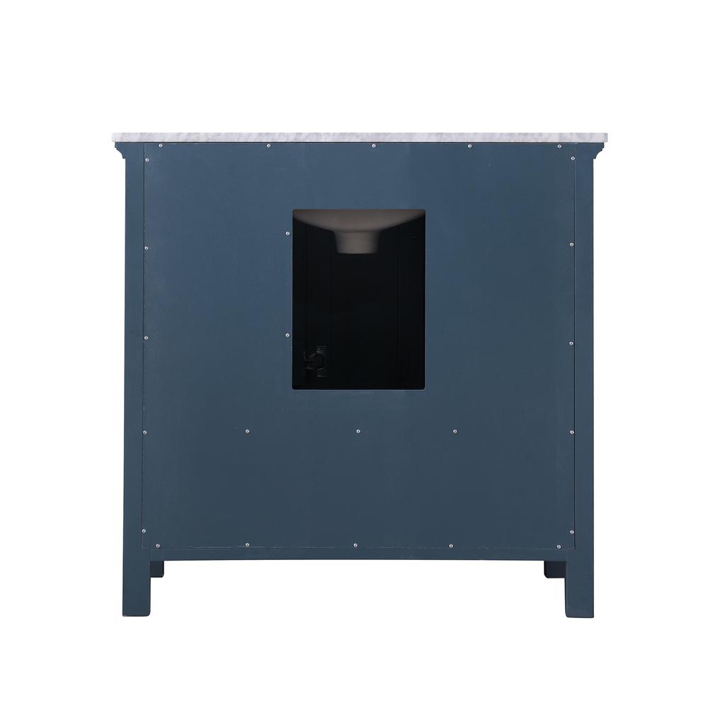 36" Single Bathroom Vanity Set in Classic Blue without Mirror. Picture 3
