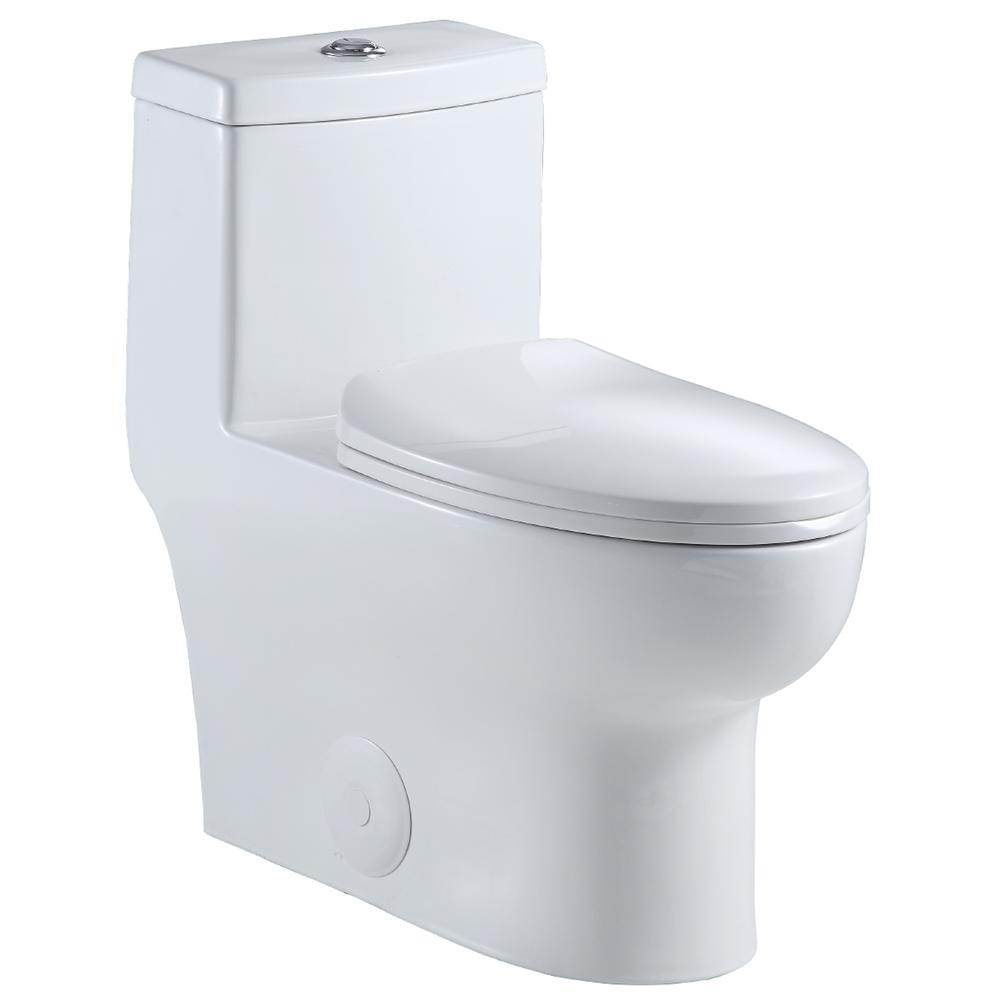 Venezia Dual Flush Elongated One-Piece Toilet (Seat Included). Picture 1