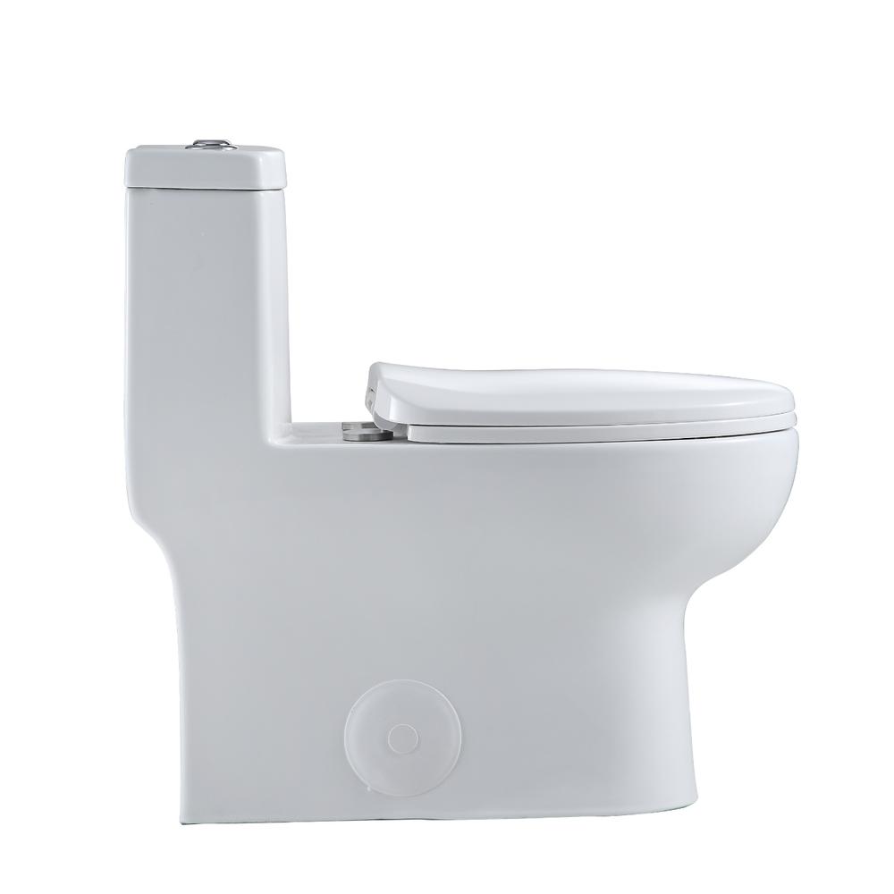 Venezia Dual Flush Elongated One-Piece Toilet (Seat Included). Picture 3