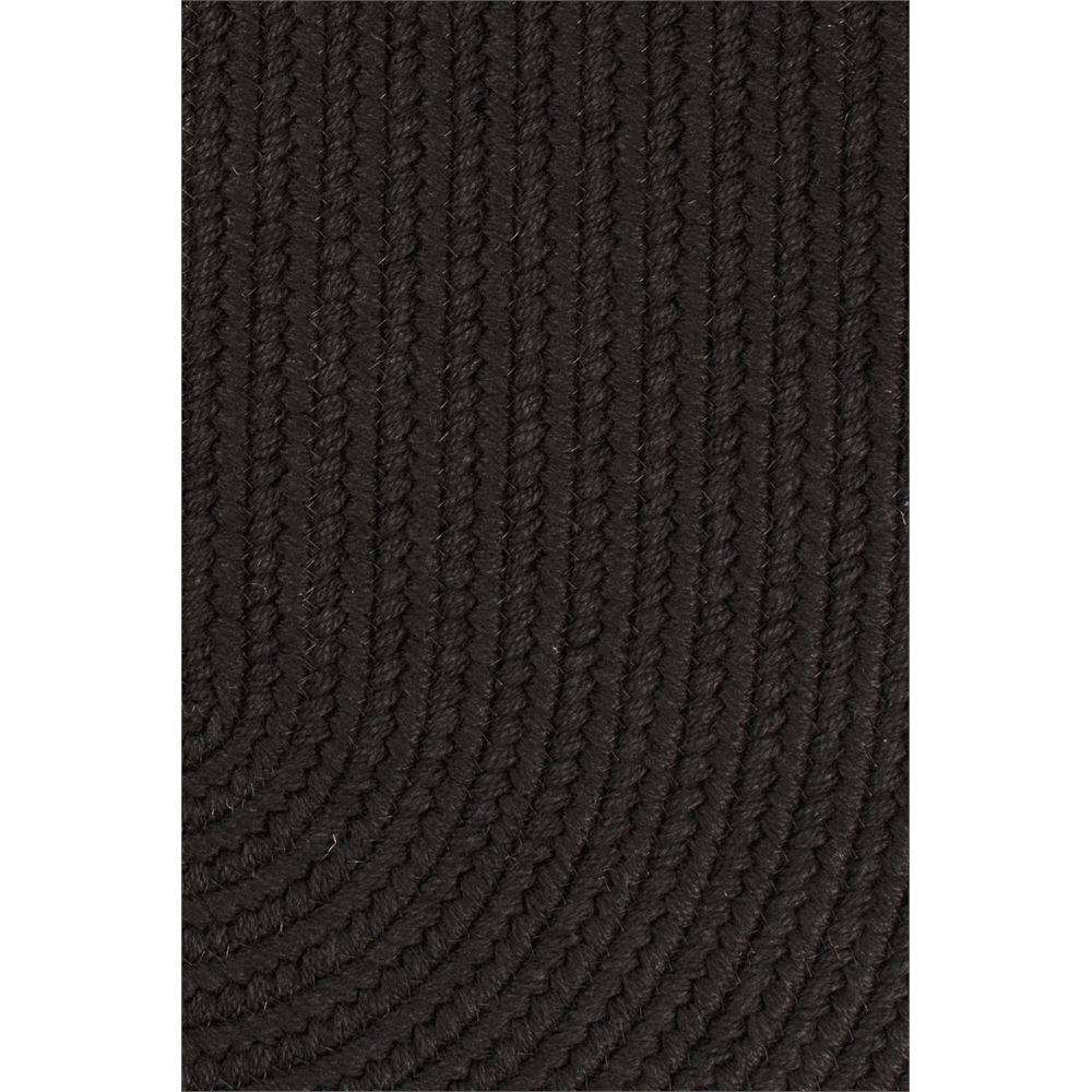 Solid Black Wool 18" x 36" Slice. Picture 1
