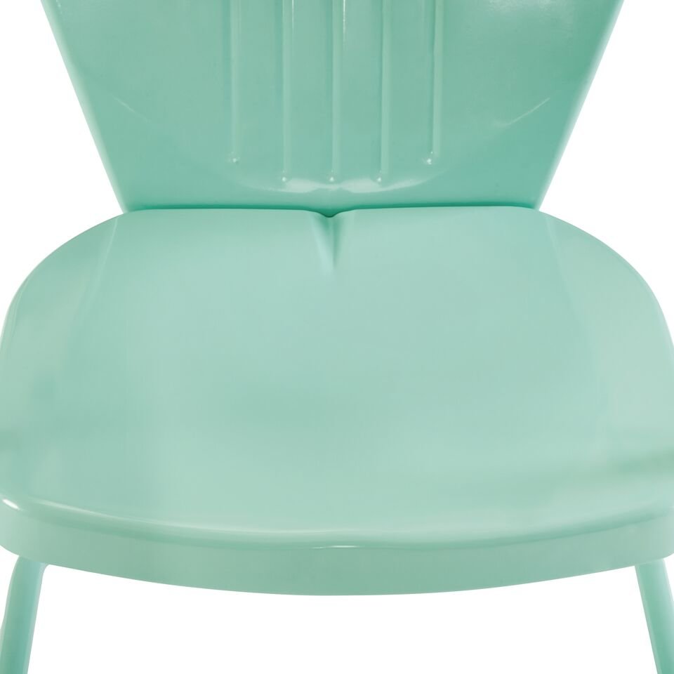 Griffith Outdoor Metal Armchair Aqua Gloss. Picture 5