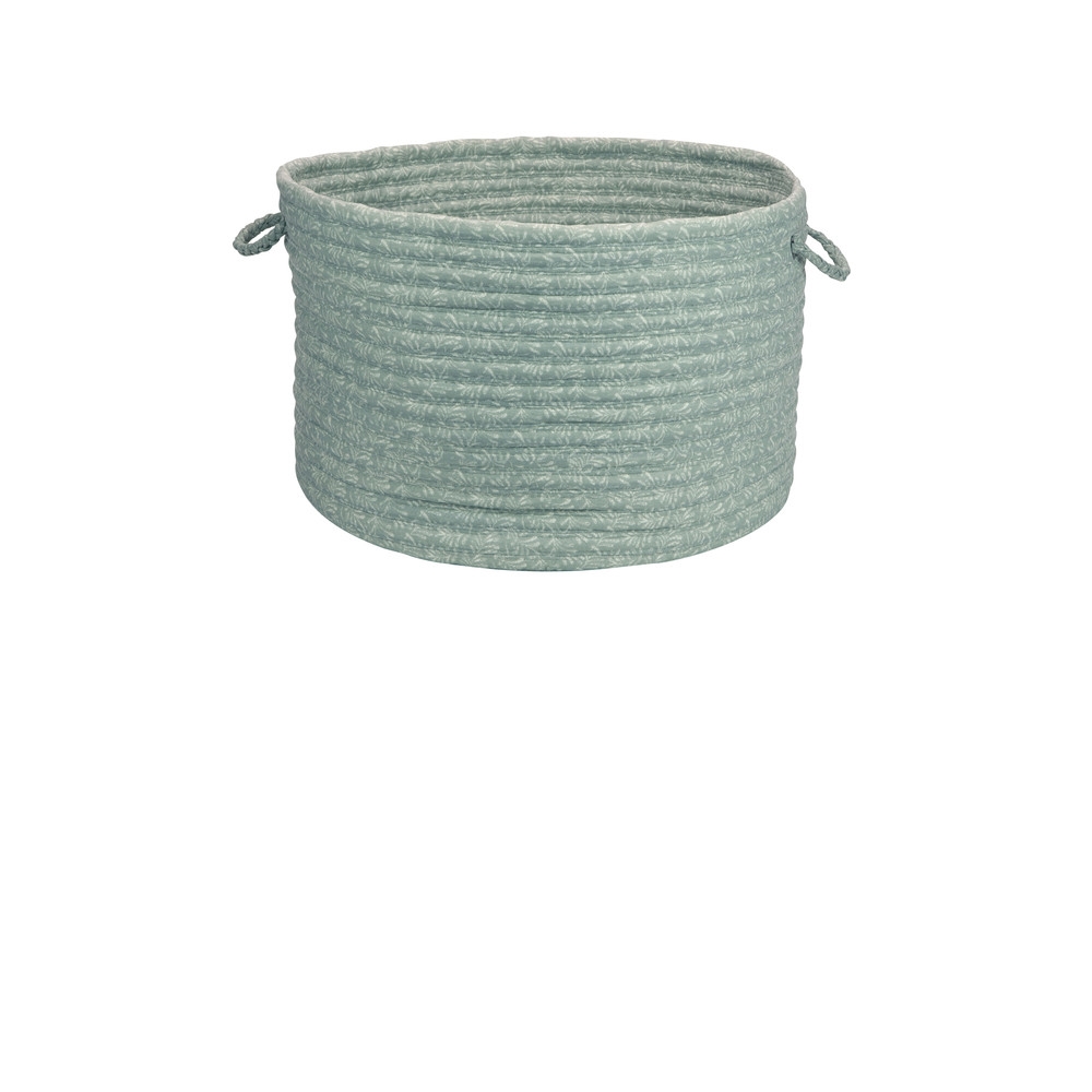 Solid Fabric Basket - Seafoam 14"x10". Picture 1