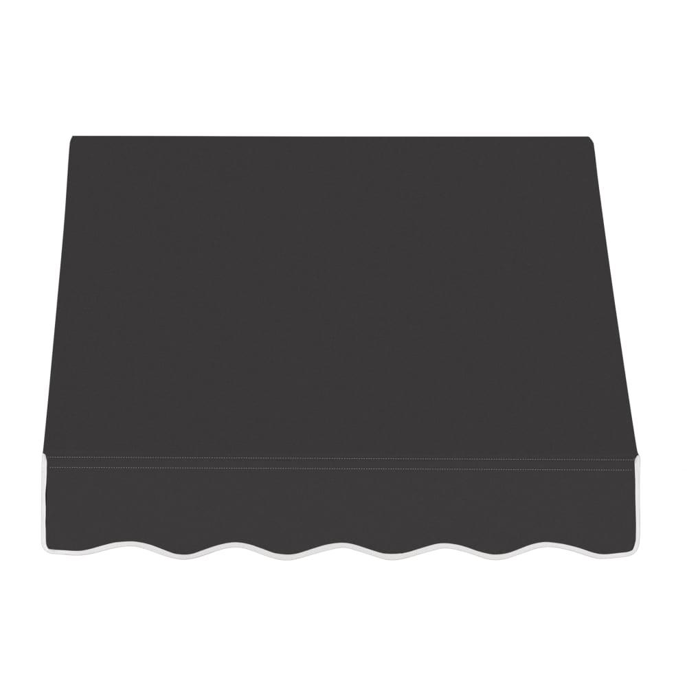 Awntech 3.375 ft Dallas Retro Fixed Awning Acrylic Fabric, Black. Picture 2