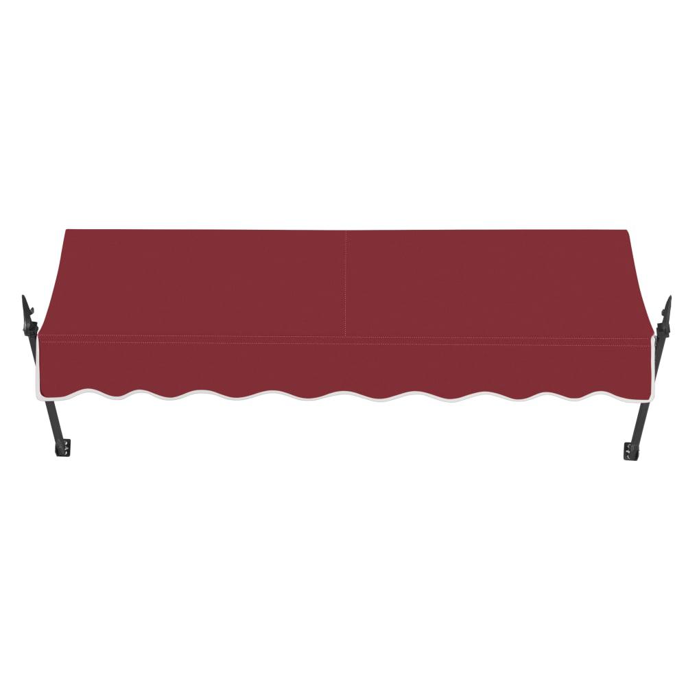 Awntech 10.375 ft New Orleans Fixed Awning Acrylic Fabric, Burgundy. Picture 2