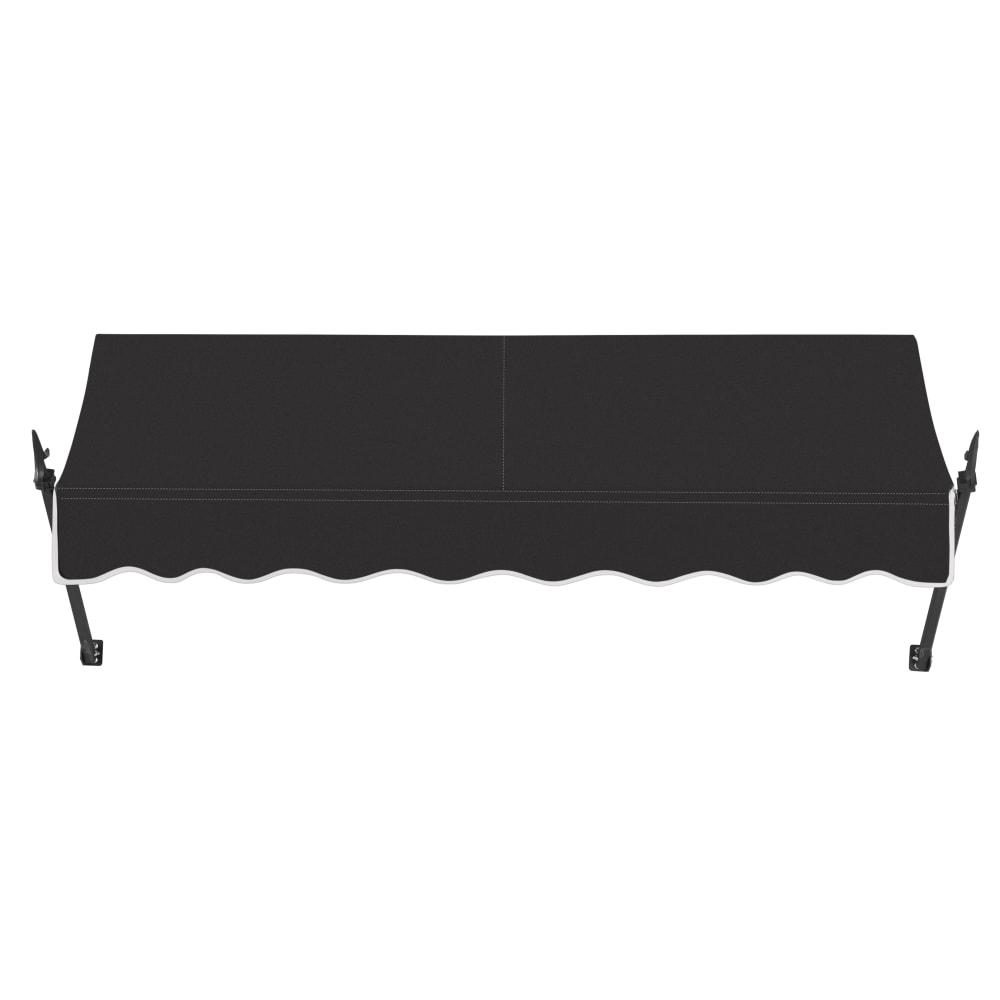 Awntech 10.375 ft New Orleans Fixed Awning Acrylic Fabric, Black. Picture 2