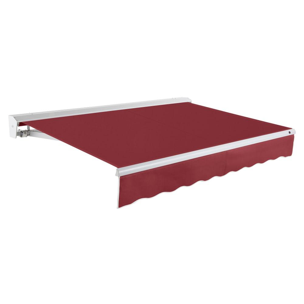16' x 10' Destin Right Motor Right Motorized Patio Retractable Awning, Burgundy. Picture 1