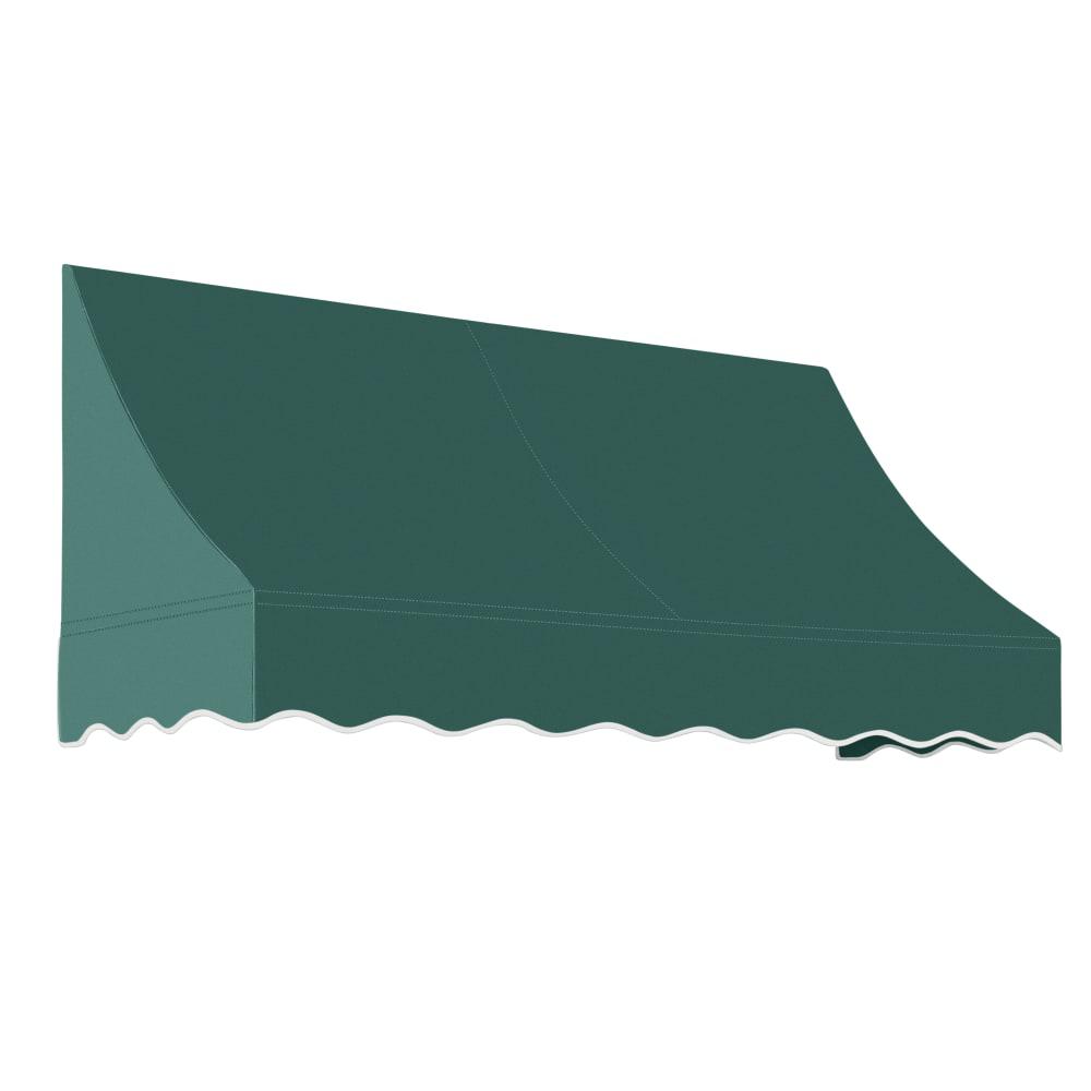 Awntech 8.375 ft Nantucket Fixed Awning Acrylic Fabric, Forest. Picture 1