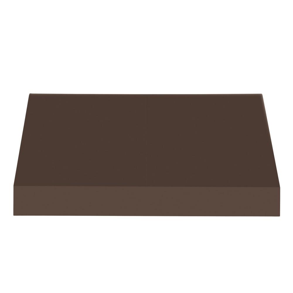 Awntech 8.375 ft New Yorker Fixed Awning Acrylic Fabric, Brown. Picture 2