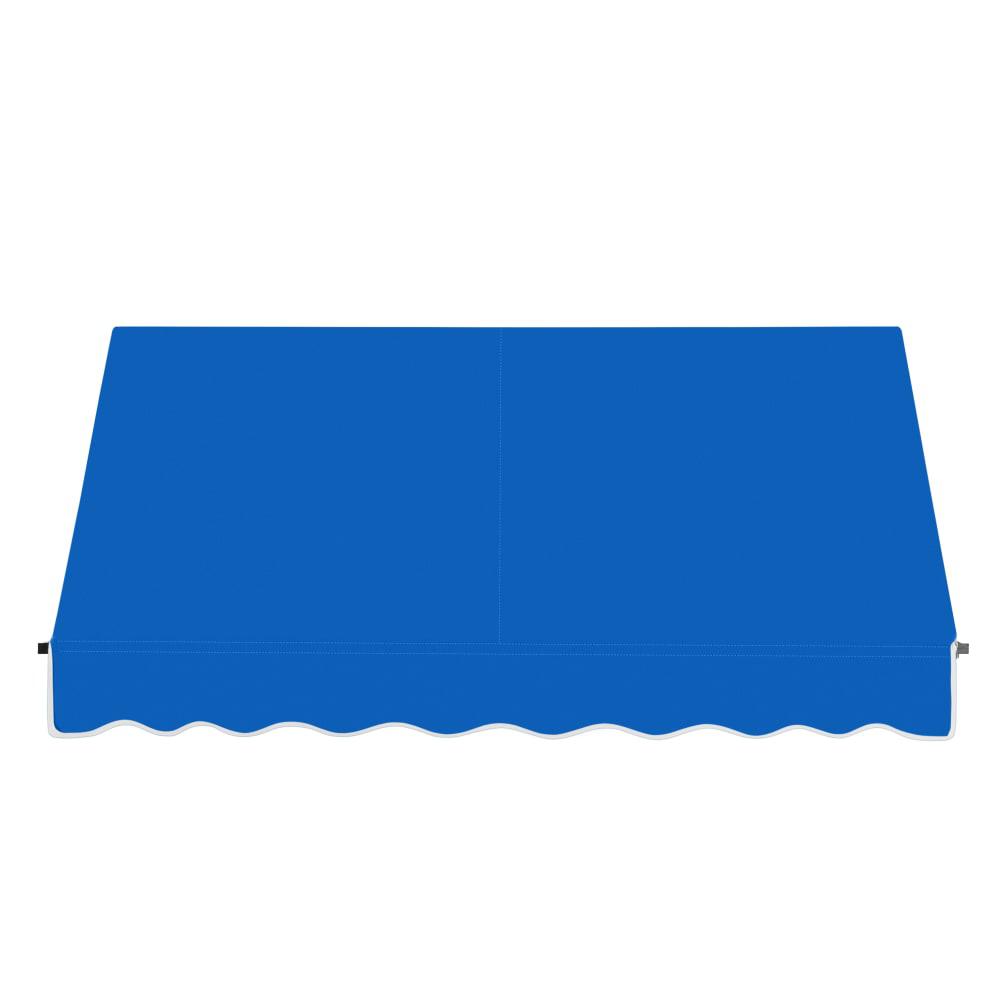 Awntech 6.375 ft Santa Fe Fixed Awning Acrylic Fabric, Bright Blue. Picture 2