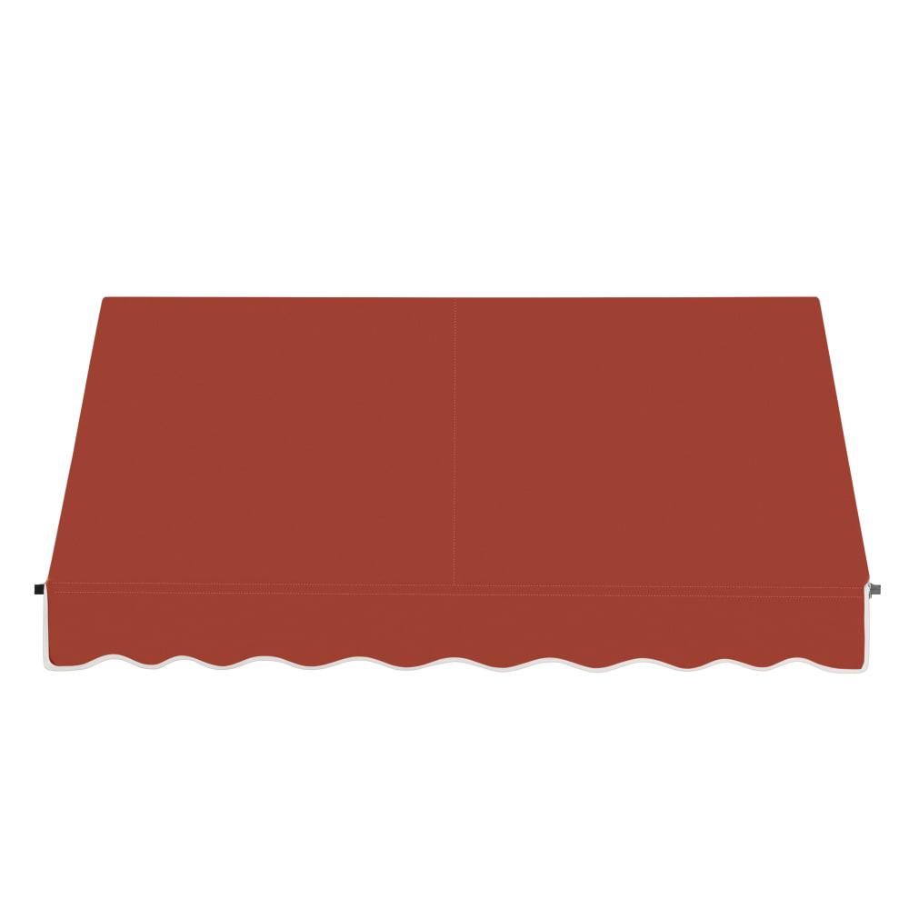 Awntech 6.375 ft Santa Fe Fixed Awning Acrylic Fabric, Terracotta. Picture 2