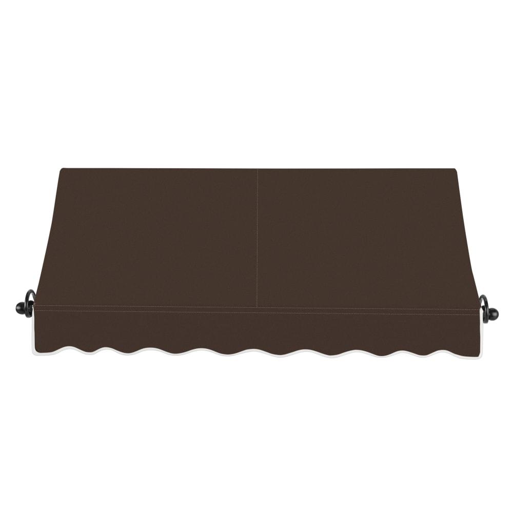 Awntech 6.375 ft Charleston Fixed Awning Acrylic Fabric, Brown. Picture 2
