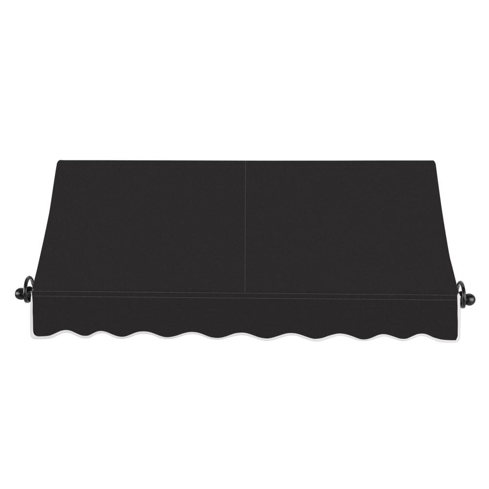 Awntech 6.375 ft Charleston Fixed Awning Acrylic Fabric, Black. Picture 2