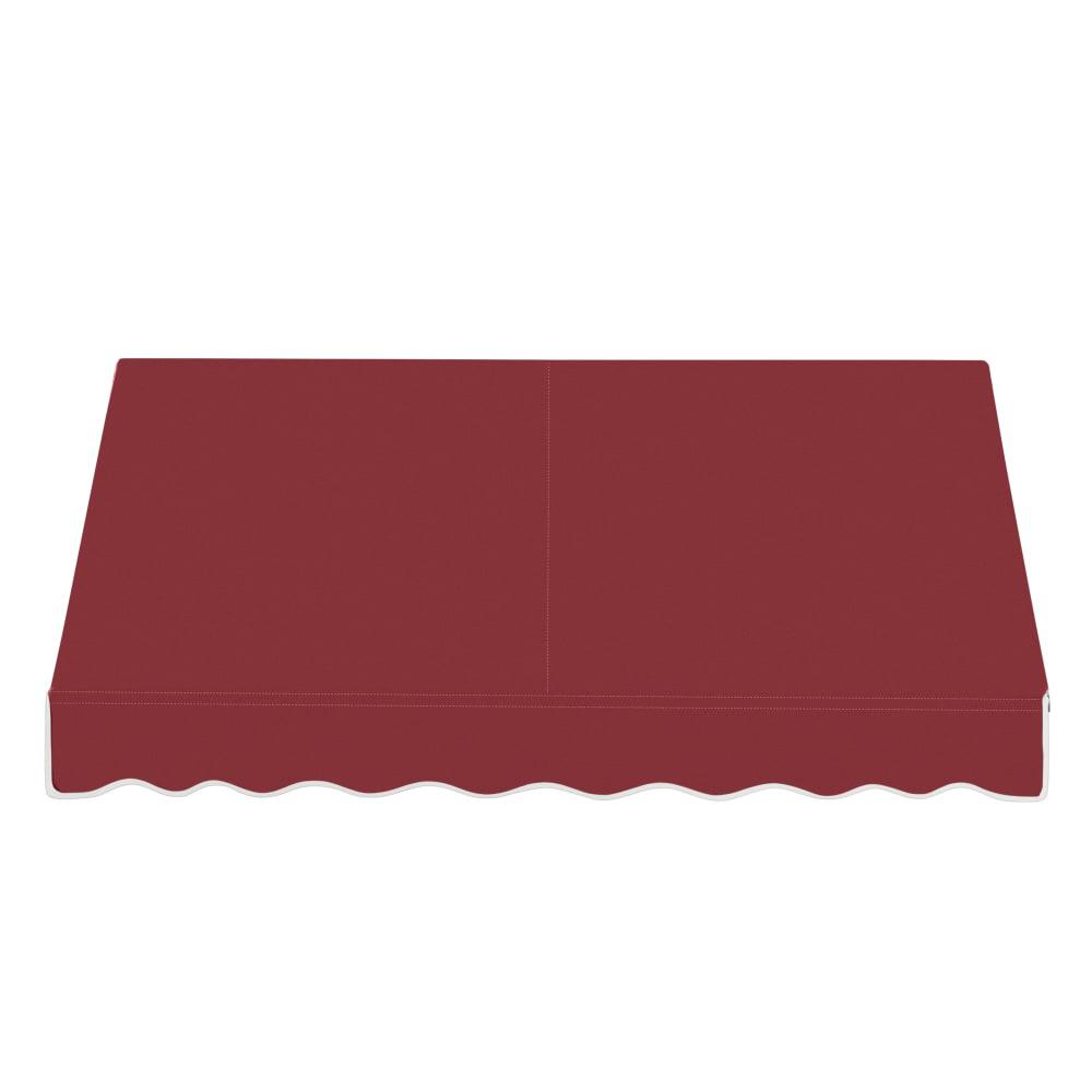 Awntech 8.375 ft Dallas Retro Fixed Awning Acrylic Fabric, Burgundy. Picture 2