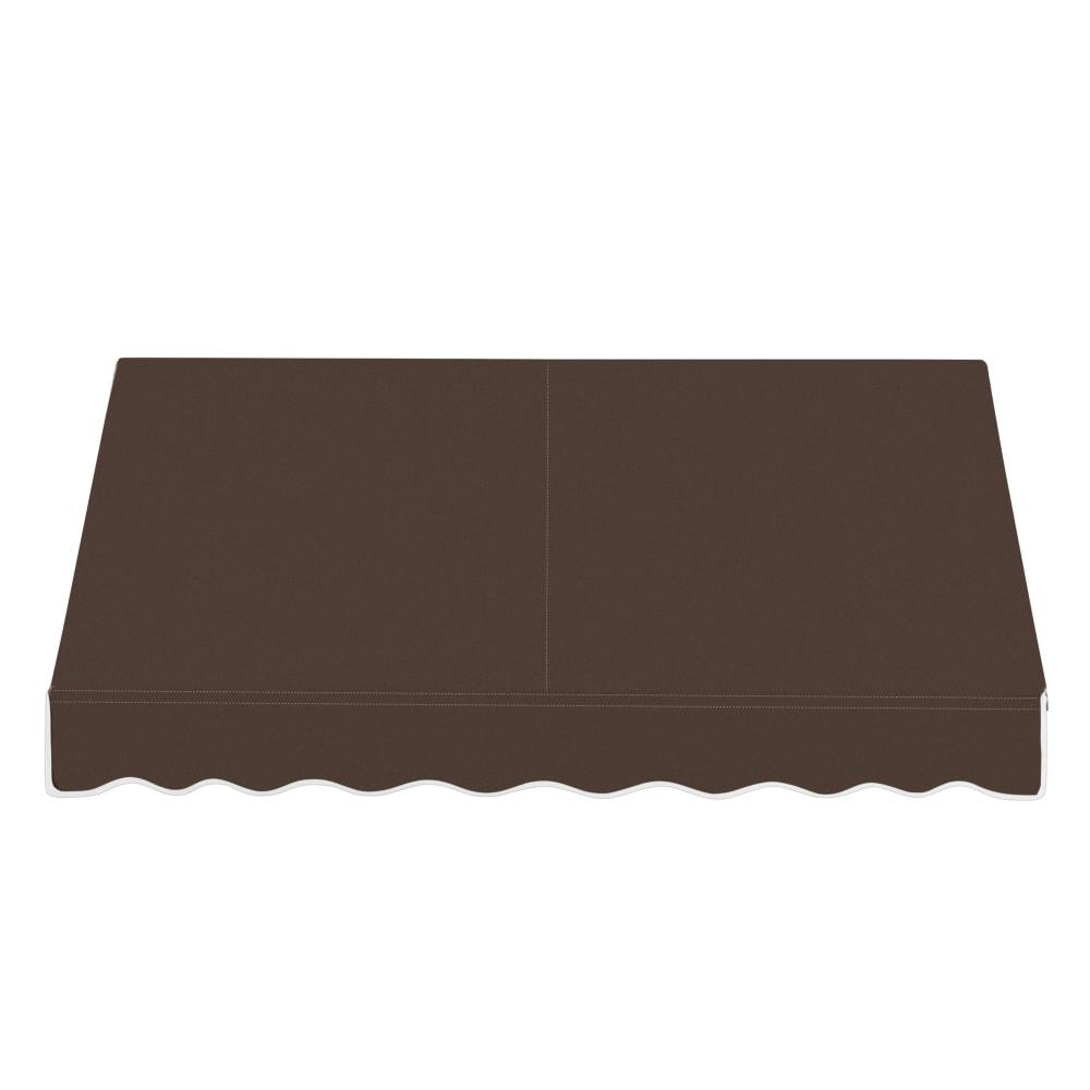 Awntech 8.375 ft Dallas Retro Fixed Awning Acrylic Fabric, Brown. Picture 2