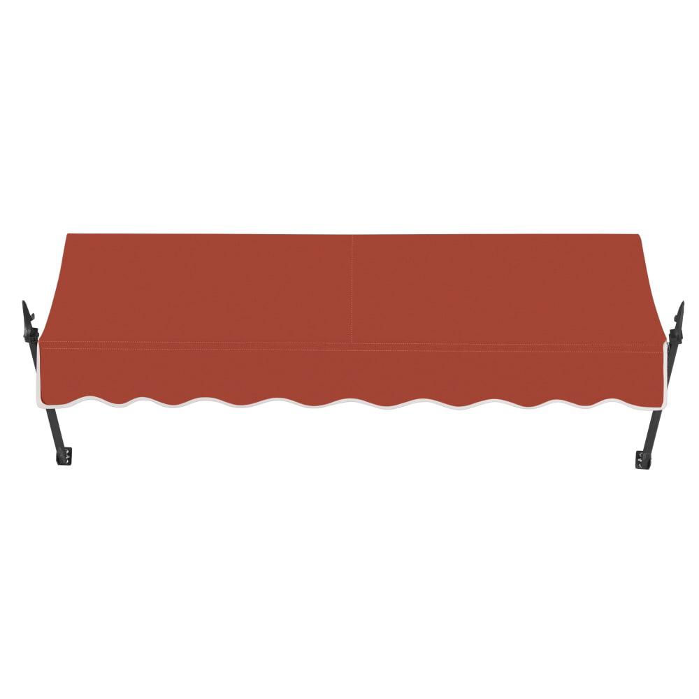 Awntech 6.375 ft New Orleans Fixed Awning Acrylic Fabric, Terracotta. Picture 2