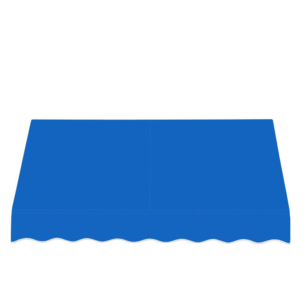 Awntech 8.375 ft San Francisco Fixed Awning Acrylic Fabric, Bright Blue. Picture 2