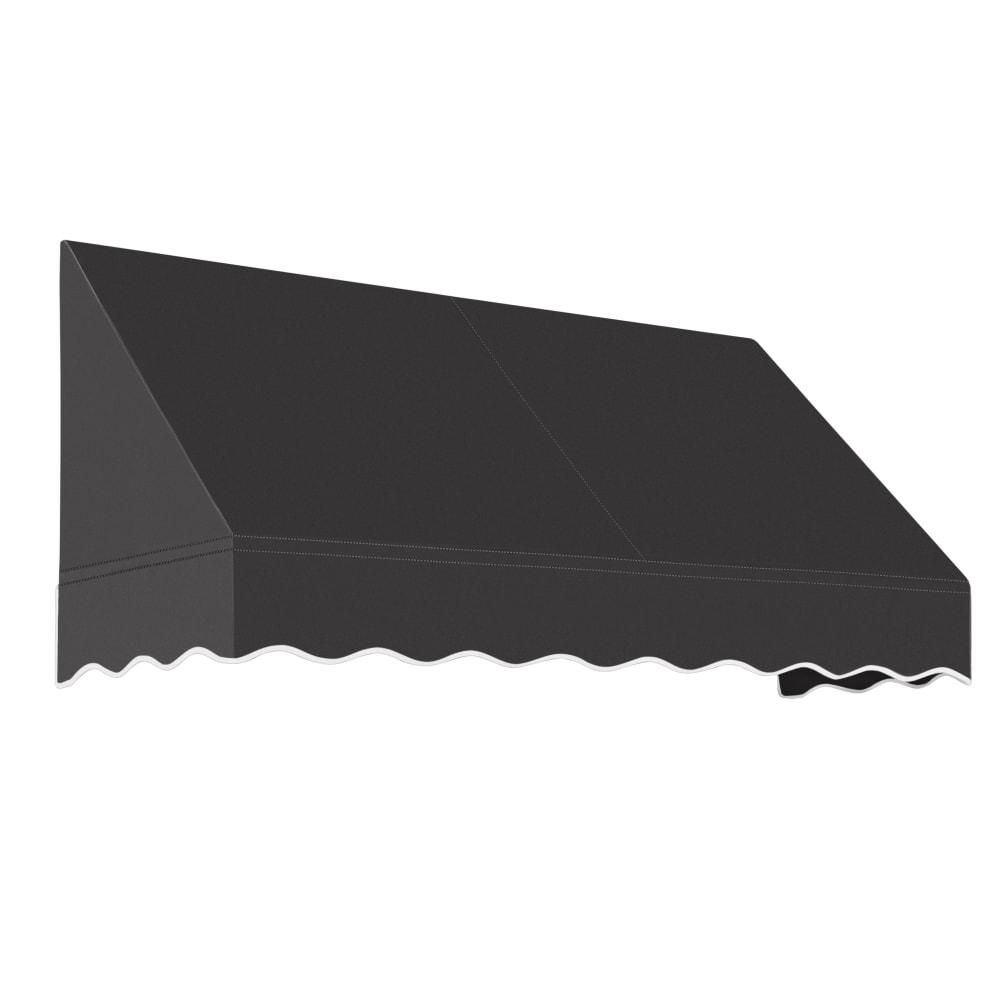 Awntech 8.375 ft San Francisco Fixed Awning Acrylic Fabric, Black. Picture 1