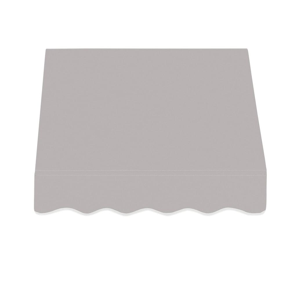 Awntech 3.375 ft San Francisco Fixed Awning Acrylic Fabric, Gray. Picture 2