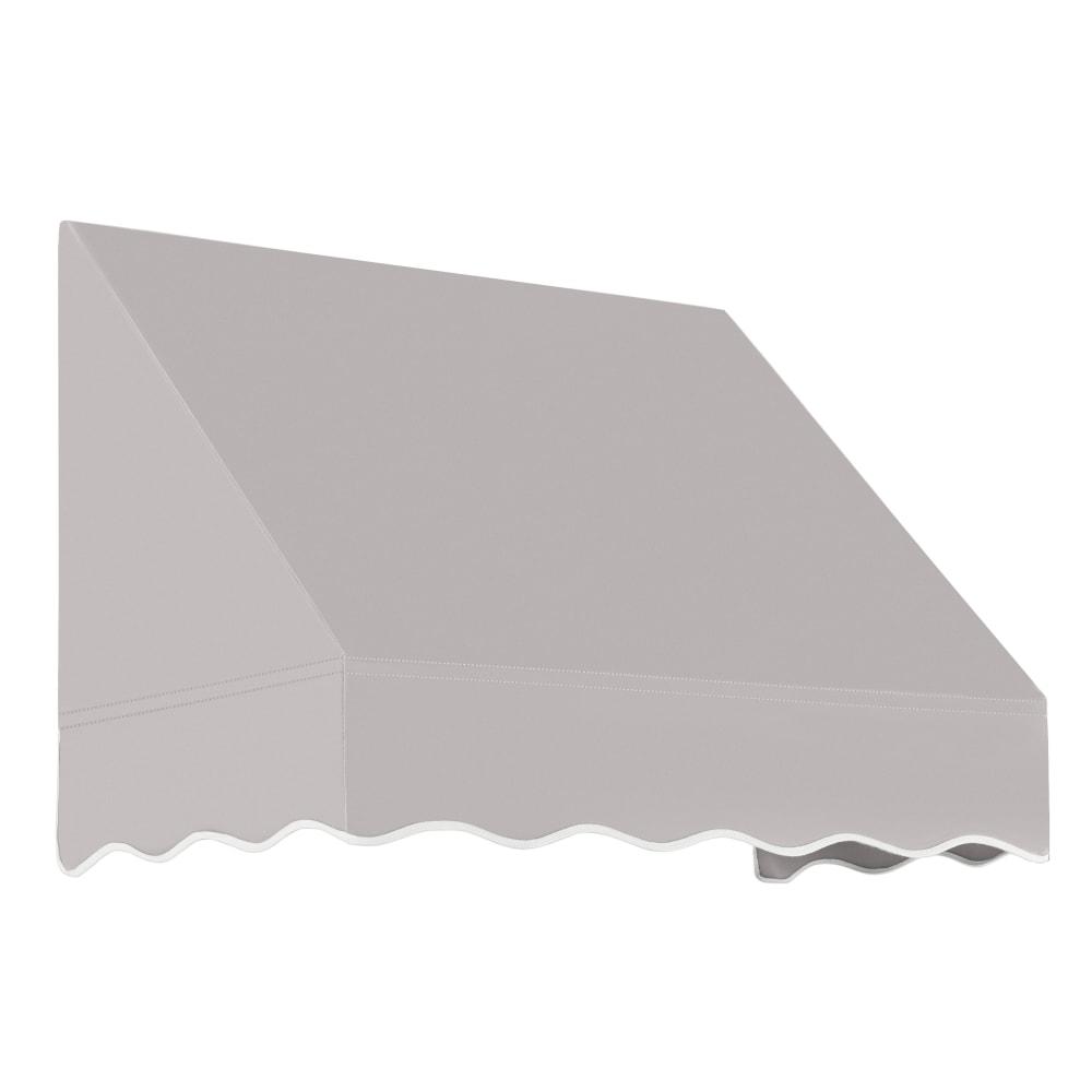 Awntech 3.375 ft San Francisco Fixed Awning Acrylic Fabric, Gray. Picture 1