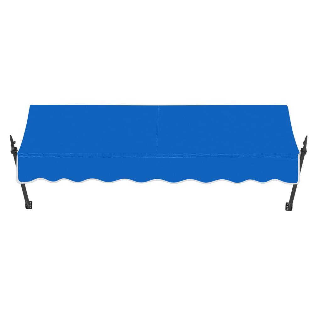 Awntech 7.375 ft New Orleans Fixed Awning Acrylic Fabric, Bright Blue. Picture 2