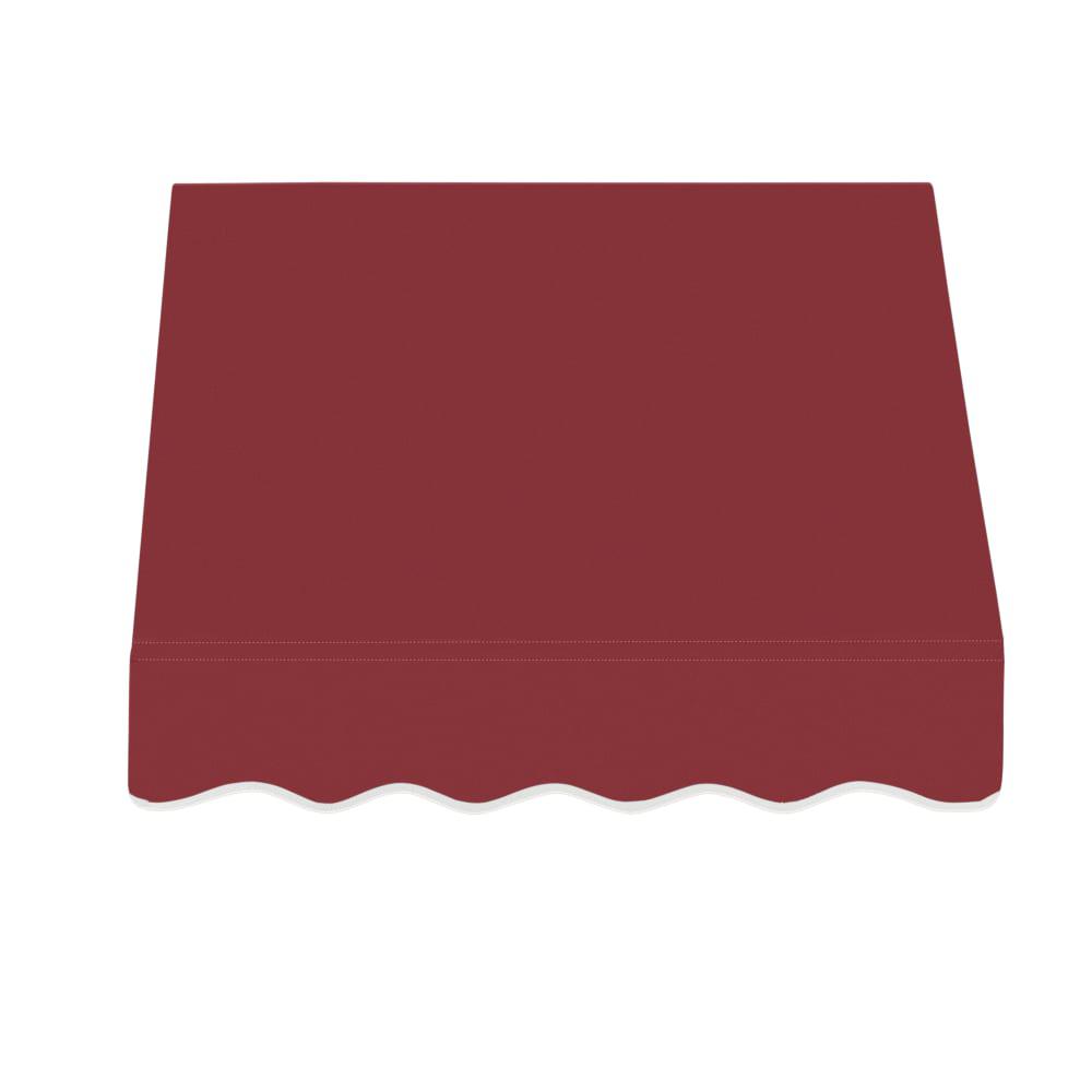 Awntech 3.375 ft San Francisco Fixed Awning Acrylic Fabric, Burgundy. Picture 2