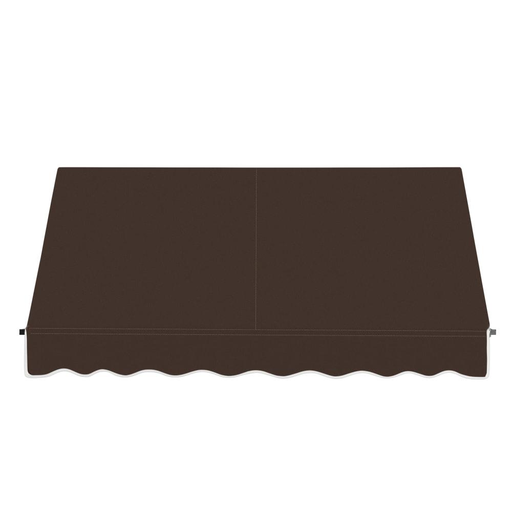 Awntech 6.375 ft Santa Fe Fixed Awning Acrylic Fabric, Brown. Picture 2