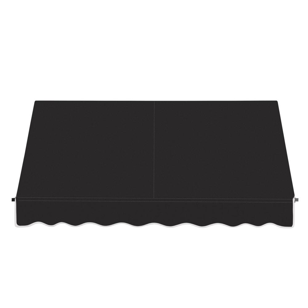Awntech 5.375 ft Santa Fe Fixed Awning Acrylic Fabric, Black. Picture 2