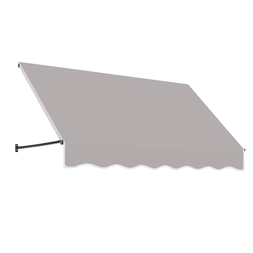Awntech 5.375 ft Santa Fe Fixed Awning Acrylic Fabric, Gray. Picture 1