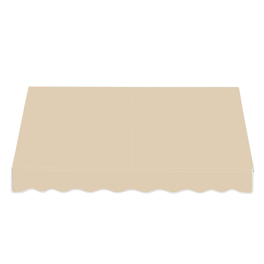 Awntech 8.375 ft Dallas Retro Fixed Awning Acrylic Fabric, Tan. Picture 2