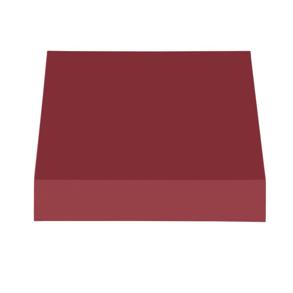 Awntech 3.375 ft New Yorker Fixed Awning Acrylic Fabric, Burgundy. Picture 2