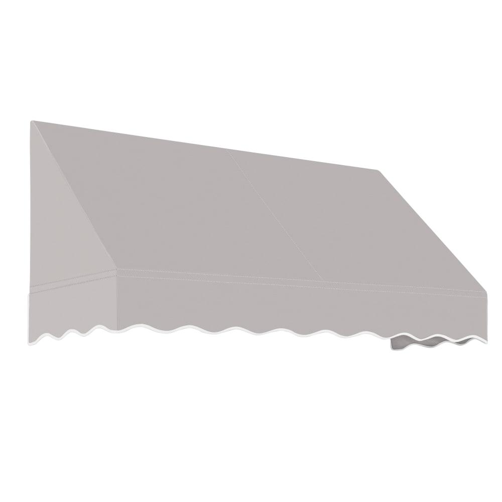 Awntech 7.375 ft San Francisco Fixed Awning Acrylic Fabric, Gray. Picture 1