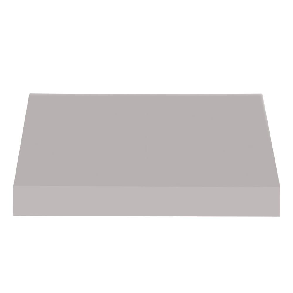 Awntech 8.375 ft New Yorker Fixed Awning Acrylic Fabric, Gray. Picture 2