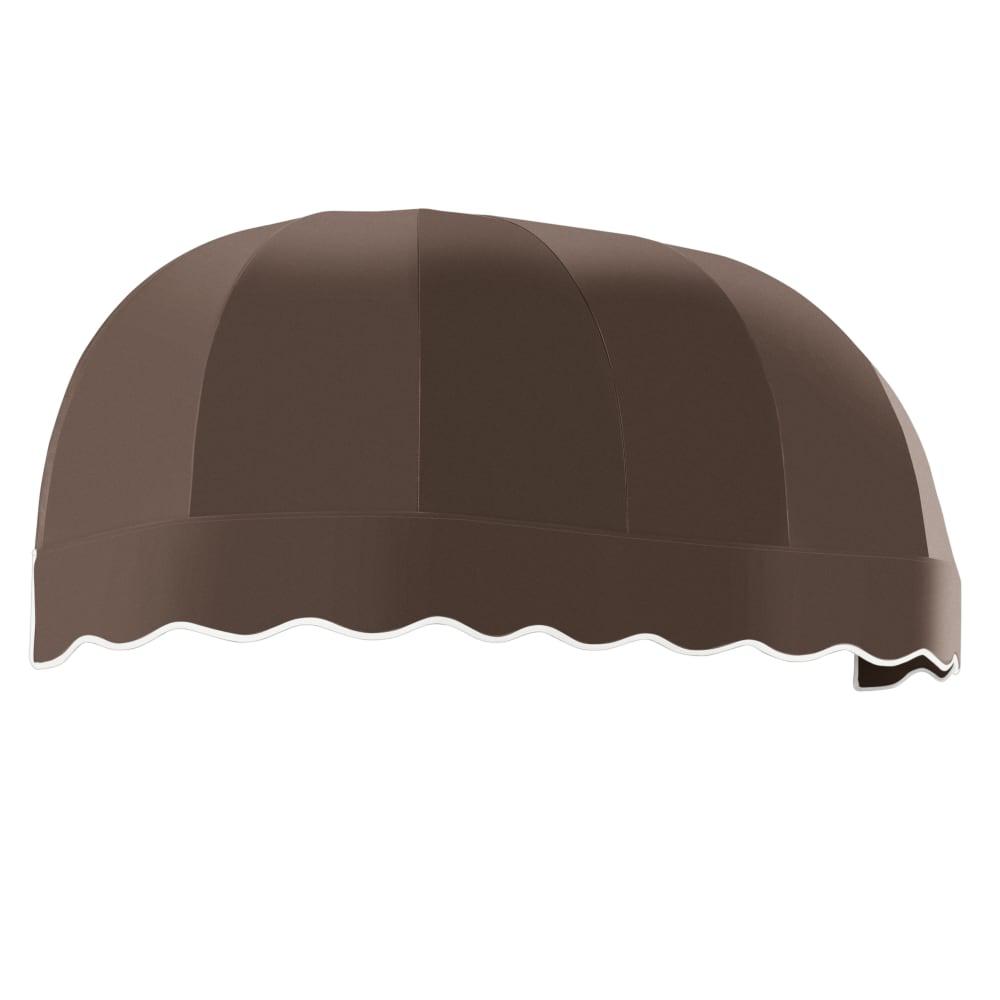 Awntech 3.375 ft Chicago Fixed Awning Acrylic Fabric, Brown. Picture 1