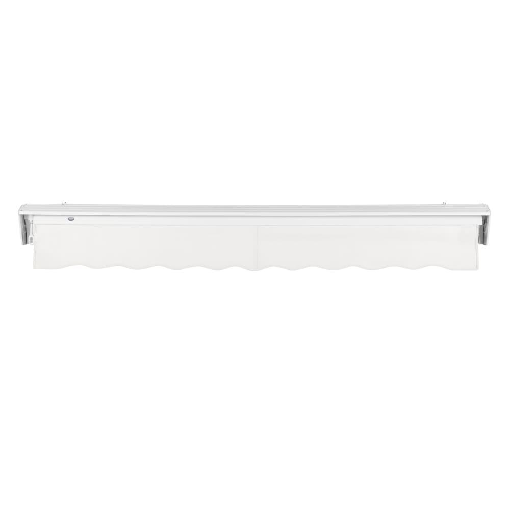 12' x 10' Destin Manual Manual Patio Retractable Awning Acrylic Fabric, White. Picture 4