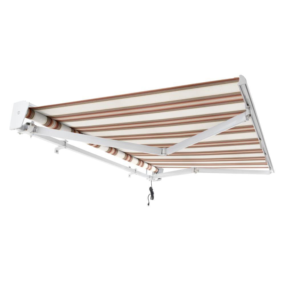 Destin Right Motorized Patio Retractable Awning, Brown/Tan/Terracotta Multi. Picture 7