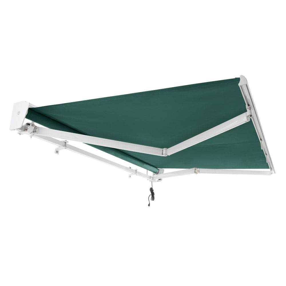 12' x 10' Destin Right Motor Right Motorized Patio Retractable Awning, Forest. Picture 7