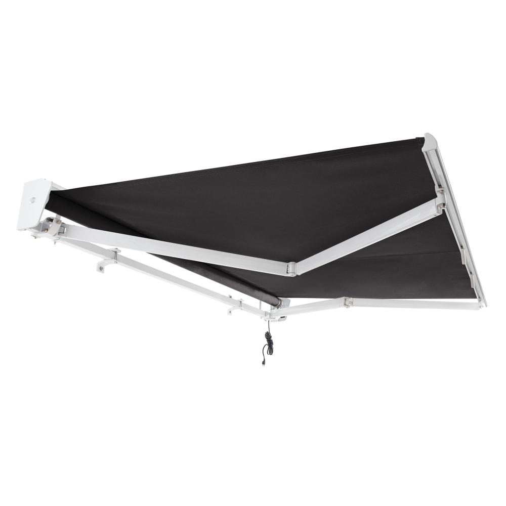 12' x 10' Destin Right Motor Right Motorized Patio Retractable Awning, Black. Picture 7
