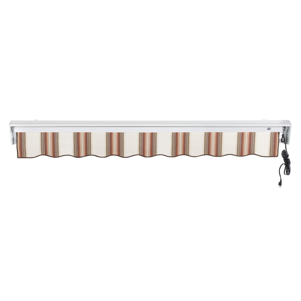 Destin Right Motorized Patio Retractable Awning, Brown/Tan/Terracotta Multi. Picture 4