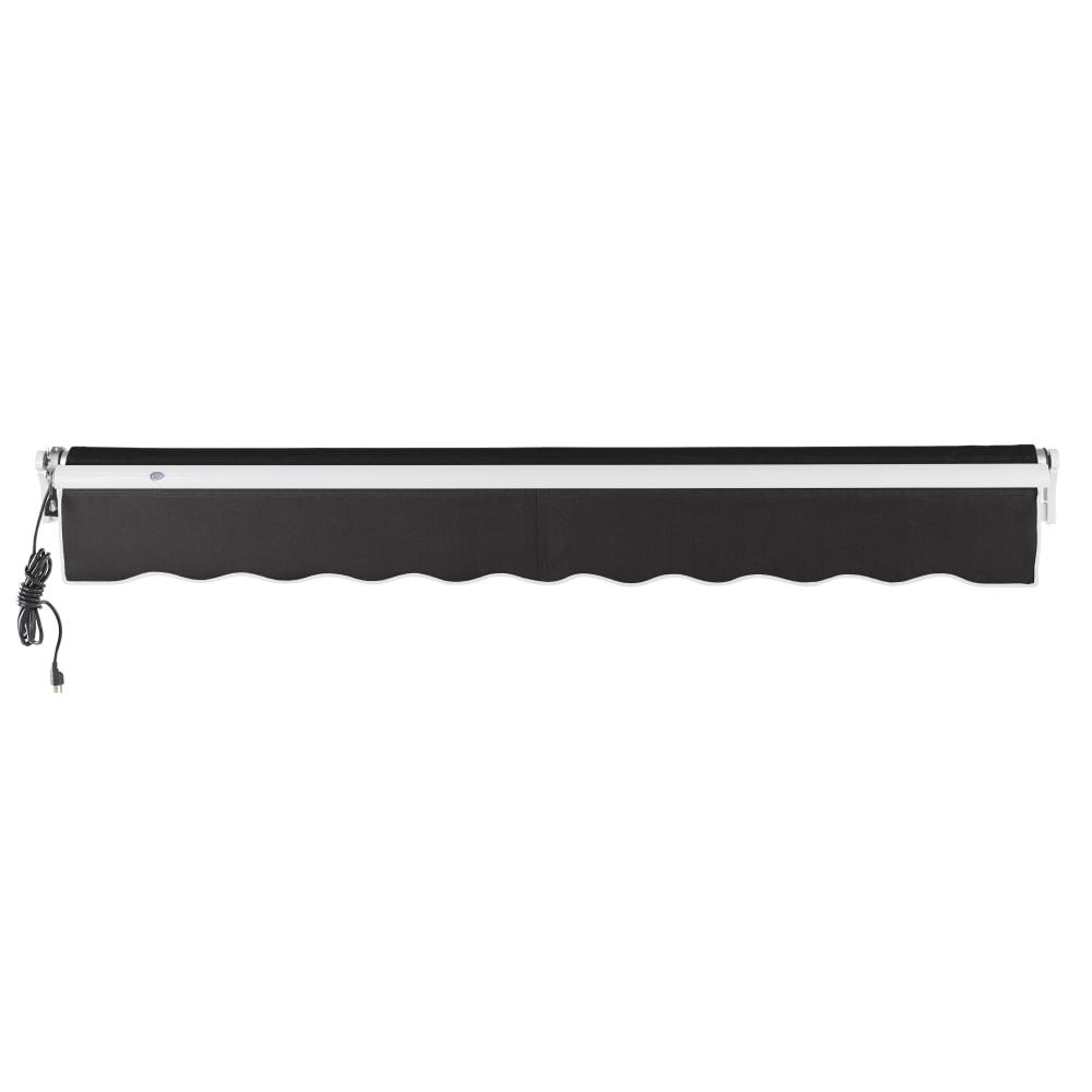 12' x 10' Maui Left Motor Left Motorized Patio Retractable Awning, Black. Picture 4