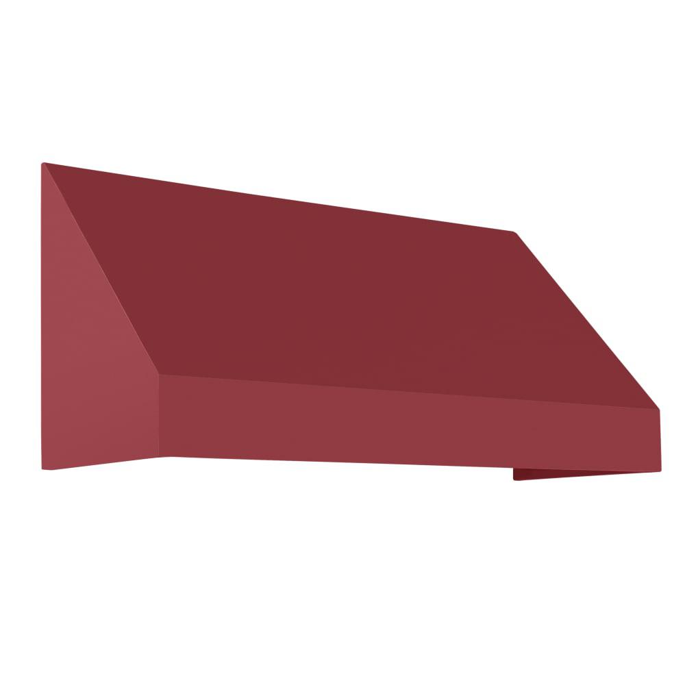 Awntech 5.375 ft New Yorker Fixed Awning Acrylic Fabric, Burgundy. Picture 1