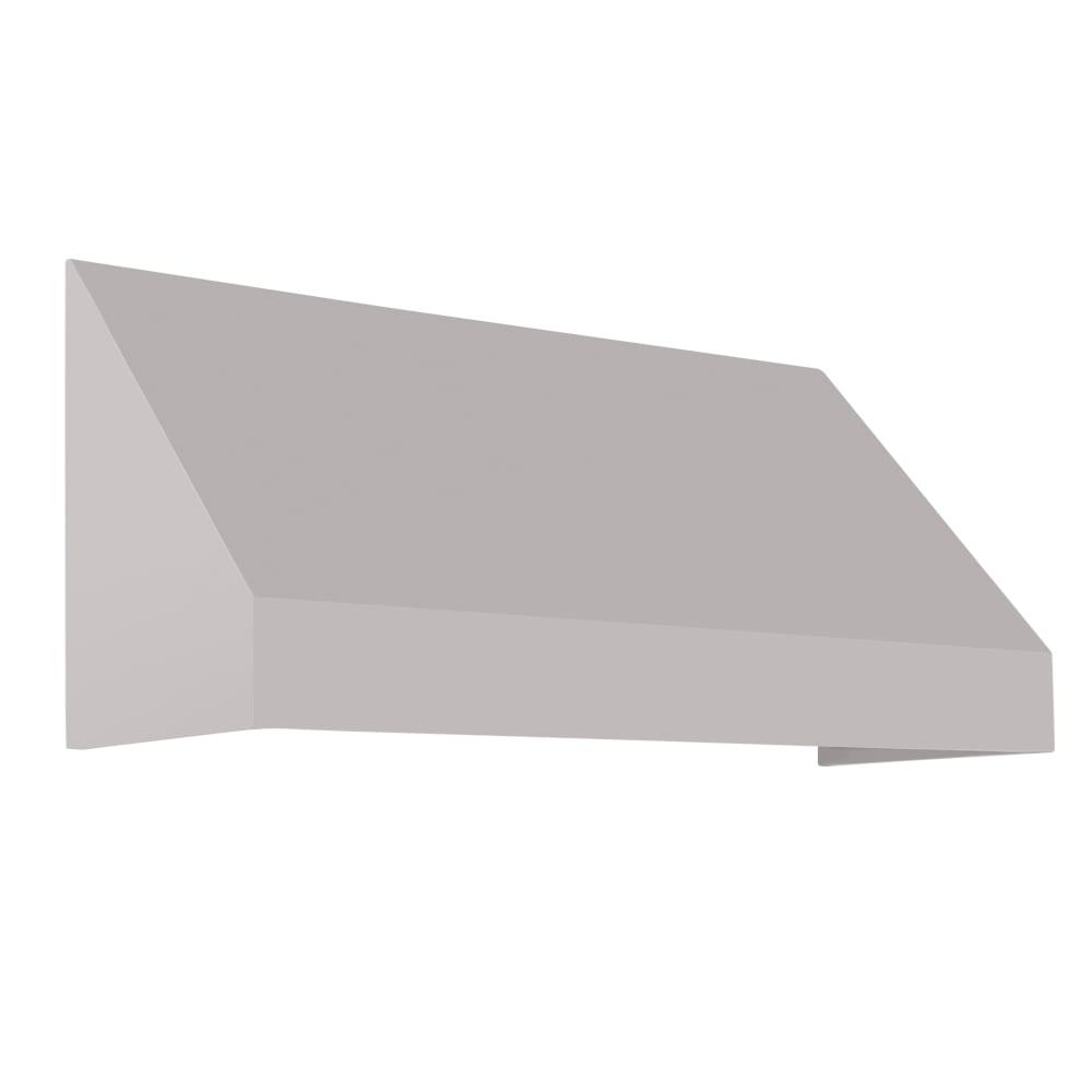 Awntech 5.375 ft New Yorker Fixed Awning Acrylic Fabric, Gray. Picture 1