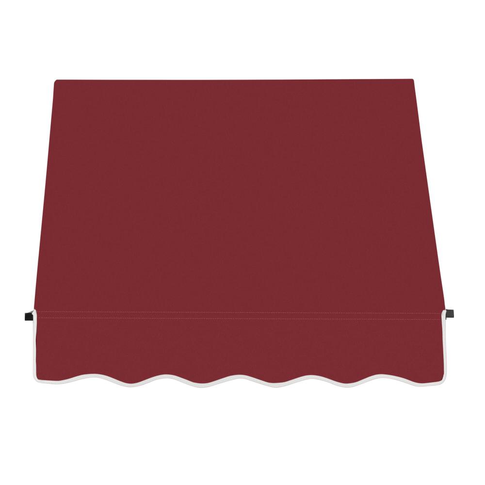 Awntech 4.375 ft Santa Fe Fixed Awning Acrylic Fabric, Burgundy. Picture 2