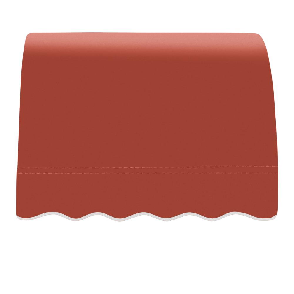 Awntech 4.375 ft Savannah Fixed Awning Acrylic Fabric, Terracotta. Picture 2