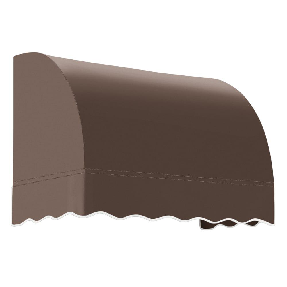 Awntech 4.375 ft Savannah Fixed Awning Acrylic Fabric, Brown. Picture 1
