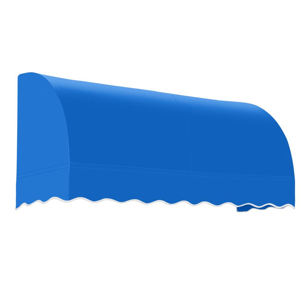 Awntech 5.375 ft Savannah Fixed Awning Acrylic Fabric, Bright Blue. Picture 1