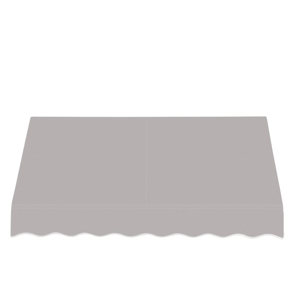 Awntech 5.375 ft San Francisco Fixed Awning Acrylic Fabric, Gray. Picture 2